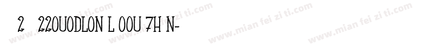 enb2 le220U0DLON LeOOUe7HlN字体转换